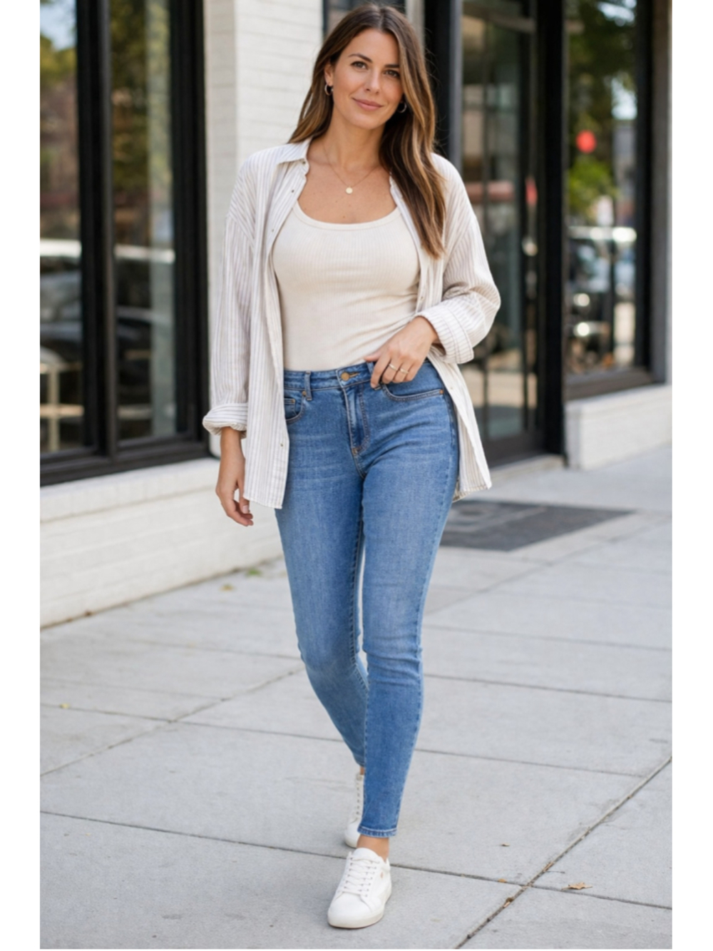 Two By Vince Camuto Size 8 Skinny Jeans Mid Rise Light Wash Stretch Modern